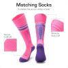 image:imageDREAM PAIRS Boys Girls Soccer Cleats Youth Firm Groud Sport Football Cleats with Soccer Socks for LittleBig KidToddlerWhitePurple