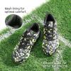 image:imageDREAM PAIRS Boys Girls Turf Indoor Soccer Shoes Lace Up Cleats for LittleBig KidBlackNeonGreen