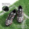 image:imageDREAM PAIRS Boys Girls Turf Indoor Soccer Shoes Lace Up Cleats for LittleBig KidBlackRed