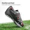 image:imageDREAM PAIRS Boys Girls Turf Indoor Soccer Shoes Lace Up Cleats for LittleBig KidBlackRed