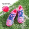 image:imageDREAM PAIRS Boys Girls Turf Indoor Soccer Shoes Lace Up Cleats for LittleBig KidFuchsia