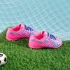 image:imageDREAM PAIRS Boys Girls Turf Indoor Soccer Shoes Lace Up Cleats for LittleBig KidFuchsia