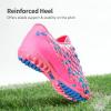 image:imageDREAM PAIRS Boys Girls Turf Indoor Soccer Shoes Lace Up Cleats for LittleBig KidFuchsia