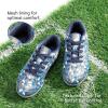 image:imageDREAM PAIRS Boys Girls Turf Indoor Soccer Shoes Lace Up Cleats for LittleBig KidGreyRoyalBlue