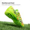 image:imageDREAM PAIRS Boys Girls Turf Indoor Soccer Shoes Lace Up Cleats for LittleBig KidNeon Green