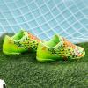 image:imageDREAM PAIRS Boys Girls Turf Indoor Soccer Shoes Lace Up Cleats for LittleBig KidNeon Green