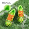 image:imageDREAM PAIRS Boys Girls Turf Indoor Soccer Shoes Lace Up Cleats for LittleBig KidNeon Green