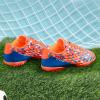 image:imageDREAM PAIRS Boys Girls Turf Indoor Soccer Shoes Lace Up Cleats for LittleBig KidOrangeBlue
