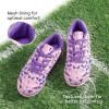 image:imageDREAM PAIRS Boys Girls Turf Indoor Soccer Shoes Lace Up Cleats for LittleBig KidPinkPurple