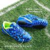 image:imageDREAM PAIRS Boys Girls Turf Indoor Soccer Shoes Lace Up Cleats for LittleBig KidRoyalBlueNeonGreen