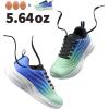 image:imageDREAM PAIRS Girls Boys Shoes Kids Lace up Tennis Sparkle Glitter Athletic Running SneakersLight GreenBlue