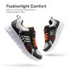image:imageDREAM PAIRS Girls Boys Shoes Kids Tennis EZOns Quicksteps School Sneakers Breathable Running Athletic ShoesBlackGreyOrange