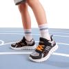 image:imageDREAM PAIRS Girls Boys Shoes Kids Tennis EZOns Quicksteps School Sneakers Breathable Running Athletic ShoesBlackGreyOrange