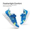 image:imageDREAM PAIRS Girls Boys Shoes Kids Tennis EZOns Quicksteps School Sneakers Breathable Running Athletic ShoesBlueWhite