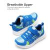 image:imageDREAM PAIRS Girls Boys Shoes Kids Tennis EZOns Quicksteps School Sneakers Breathable Running Athletic ShoesBlueWhite