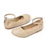 image:imageDREAM PAIRS Girls Dress Shoes Girls Ballerina Flat Ankle Strap Ballet Flats ToddlerLittle KidBig KidGoldGlitter