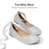 image:imageDREAM PAIRS Girls Dress Shoes Girls Ballerina Flat Ankle Strap Ballet Flats ToddlerLittle KidBig KidSilverGlitter