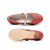 image:imageDREAM PAIRS Girls Dress Shoes Low Heels for Little Big Girl Mary Jane Shoes with Pearl Rhinestones Flower Girl Pumps Princess Wedding PartyRed