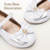 image:imageDREAM PAIRS Girls Dress Shoes Princess Shoes for Toddler Little Girl Mary Jane Low Heels Glitter Flower Party Wedding FootwearWhite