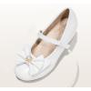 image:imageDREAM PAIRS Girls Dress Shoes Princess Shoes for Toddler Little Girl Mary Jane Low Heels Glitter Flower Party Wedding FootwearWhite