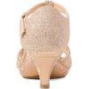 image:imageDREAM PAIRS Girls Sandals Low Heel Dress Pump Ankle T Strap Flower Shoes ToddlerLittle KidBig KidGold