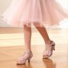 image:imageDREAM PAIRS Girls Sandals Low Heel Dress Pump Ankle T Strap Flower Shoes ToddlerLittle KidBig KidRoseGold