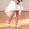 image:imageDREAM PAIRS Girls Sandals Low Heel Dress Pump Ankle T Strap Flower Shoes ToddlerLittle KidBig KidWhite