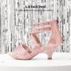 image:imageDREAM PAIRS Girls Sandals Low Heel Dress Pump SandalsPink