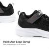 image:imageDREAM PAIRS Girls Shoes Kids Tennis Sparkle Ease Running Athletic Lightweight Sneakers for LittleBig Kids ToddlerBlack