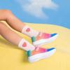 image:imageDREAM PAIRS Girls Shoes Kids Tennis Sparkle Ease Running Athletic Lightweight Sneakers for LittleBig Kids ToddlerBlueHot PinkGreen