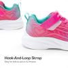image:imageDREAM PAIRS Girls Shoes Kids Tennis Sparkle Ease Running Athletic Lightweight Sneakers for LittleBig Kids ToddlerPurpleHot Pink