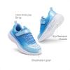 image:imageDREAM PAIRS Girls Shoes Sneakers Kids Tennis Shoes Sparkle ColorBurst Lightweight Running Casual Walking ShoesLight BlueWhite