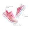 image:imageDREAM PAIRS Girls Shoes Sneakers Kids Tennis Shoes Sparkle ColorBurst Lightweight Running Casual Walking ShoesPink