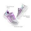 image:imageDREAM PAIRS Girls Shoes Sneakers Kids Tennis Shoes Sparkle ColorBurst Lightweight Running Casual Walking ShoesPurpleSilverBlue