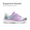 image:imageDREAM PAIRS Girls Shoes Sneakers Kids Tennis Shoes Sparkle ColorBurst Lightweight Running Casual Walking ShoesPurpleSilverBlue