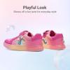 image:imageDREAM PAIRS Girls Shoes Toddler Sneakers Rainbow Storybook Casual School Walking Footwear for ToddlerLittle KidsHot PinkRainbow