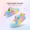 image:imageDREAM PAIRS Girls Shoes Toddler Sneakers Rainbow Storybook Casual School Walking Footwear for ToddlerLittle KidsRainbowBlue