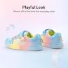 image:imageDREAM PAIRS Girls Shoes Toddler Sneakers Rainbow Storybook Casual School Walking Footwear for ToddlerLittle KidsRainbowBlue
