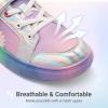 image:imageDREAM PAIRS Girls Shoes Toddler Sneakers Rainbow Storybook Casual School Walking Footwear for ToddlerLittle KidsRainbowSilver