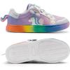 image:imageDREAM PAIRS Girls Shoes Toddler Sneakers Rainbow Storybook Casual School Walking Footwear for ToddlerLittle KidsRainbowSilver