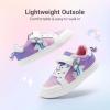 image:imageDREAM PAIRS Girls Shoes Toddler Sneakers Rainbow Storybook Casual School Walking Footwear for ToddlerLittle KidsRainbowWhite