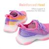 image:imageDREAM PAIRS Girls SlipOn Sneakers Kids Sparkle Pop Lightweight Jelly Sole Walking ShoesPurpleOrange