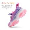image:imageDREAM PAIRS Girls SlipOn Sneakers Kids Sparkle Pop Lightweight Jelly Sole Walking ShoesPurpleOrange