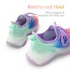 image:imageDREAM PAIRS Girls SlipOn Sneakers Kids Sparkle Pop Lightweight Jelly Sole Walking ShoesRainbowBlue