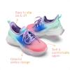 image:imageDREAM PAIRS Girls SlipOn Sneakers Kids Sparkle Pop Lightweight Jelly Sole Walking ShoesRainbowBlue