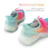 image:imageDREAM PAIRS Girls SlipOn Sneakers Kids Sparkle Pop Lightweight Jelly Sole Walking ShoesRainbowGreen