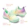 image:imageDREAM PAIRS Girls SlipOn Sneakers Kids Sparkle Pop Lightweight Jelly Sole Walking ShoesRainbowYellow