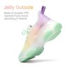 image:imageDREAM PAIRS Girls SlipOn Sneakers Kids Sparkle Pop Lightweight Jelly Sole Walking ShoesRainbowYellow