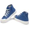 image:imageDREAM PAIRS Kids Sneakers Little Boys Girls High Top Canvas Shoes LilLegends CourtStar Casual Walking ShoesBlue
