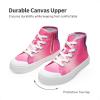 image:imageDREAM PAIRS Kids Sneakers Little Boys Girls High Top Canvas Shoes LilLegends CourtStar Casual Walking ShoesHot PinkPurple